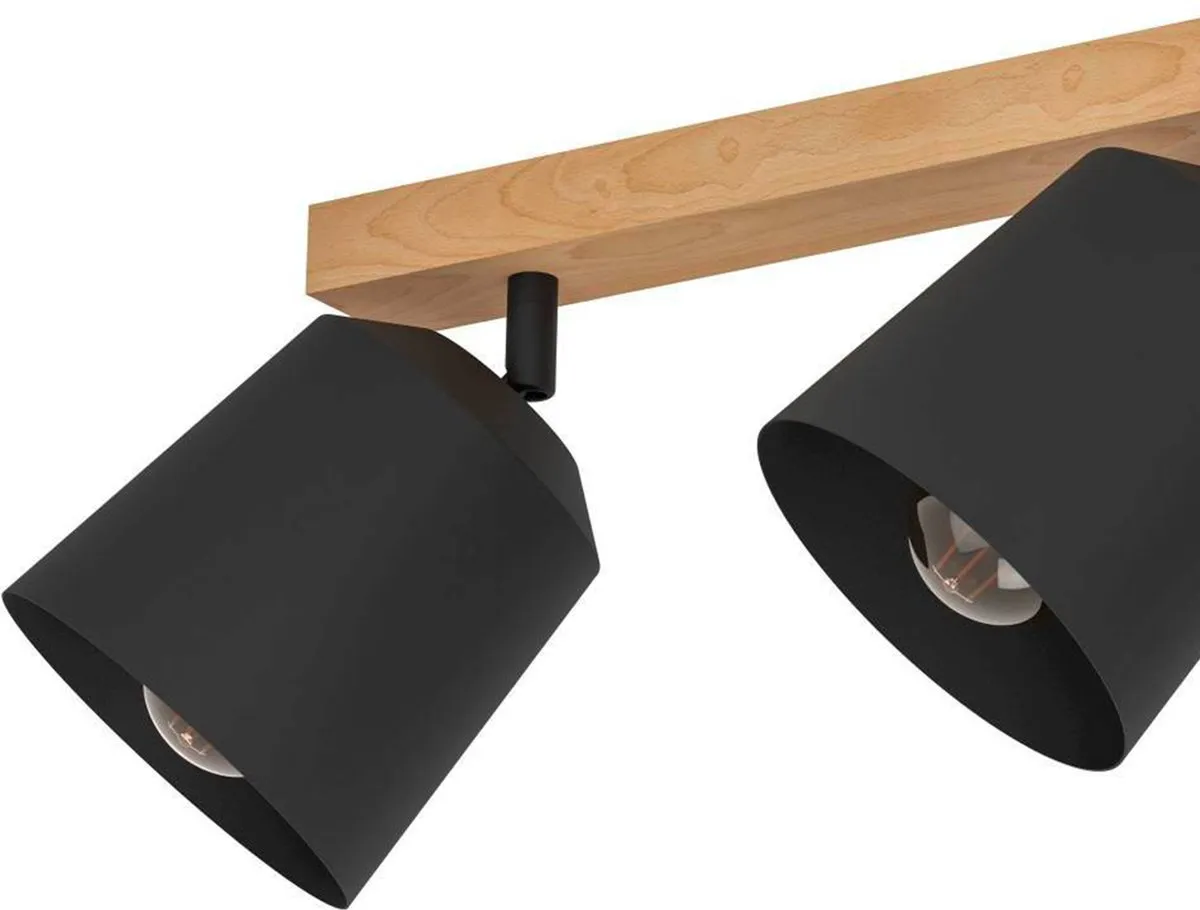 Eglo Cotorro Spot E27 - 3 Lichtpunten 84cm - Bruin/Zwart