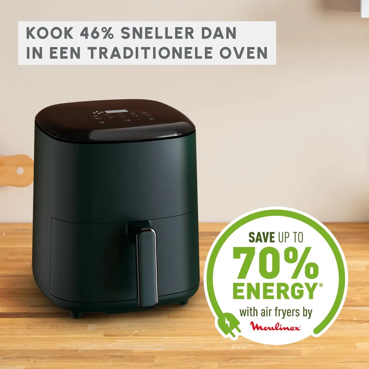 Moulinex Easy Fry Max EZ245320 Airfryer 1500W - 5L - Groen