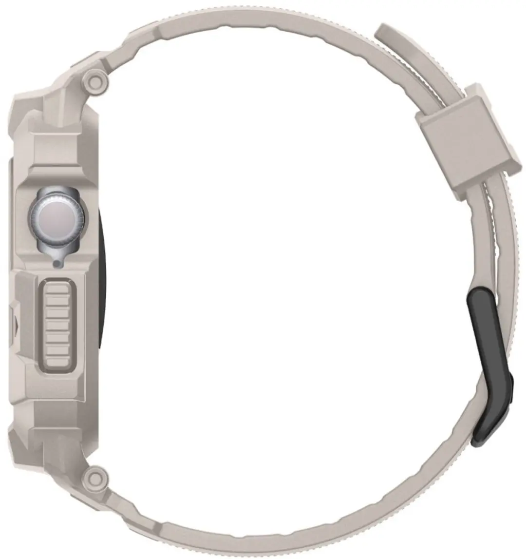 Spigen Rugged Armor Pro V2 Bandje Apple Watch 46mm - Dune Beige