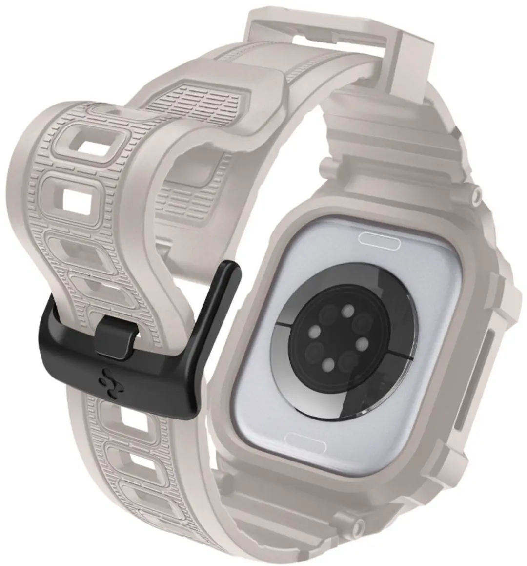 Spigen Rugged Armor Pro V2 Bandje Apple Watch 46mm - Dune Beige