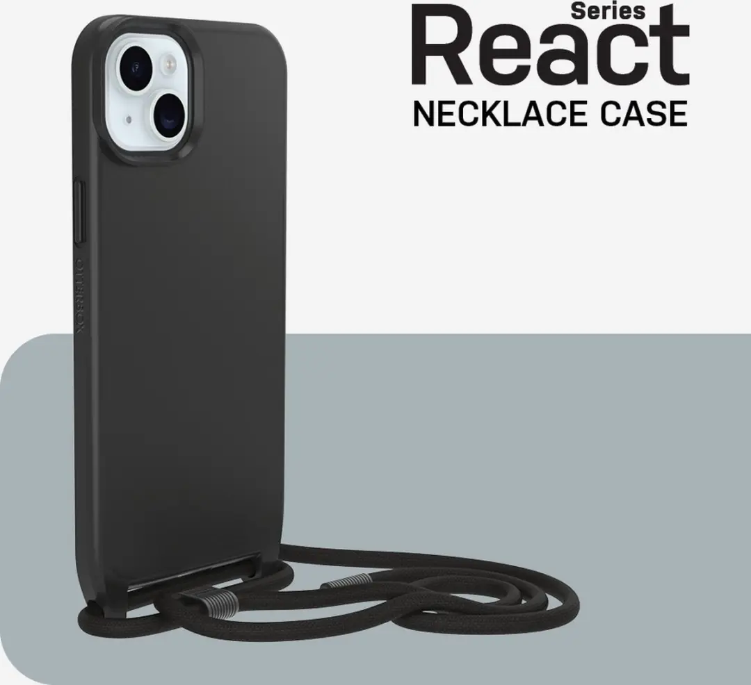 OtterBox React Necklace iPhone 15 Plus - Zwart - 77-93581