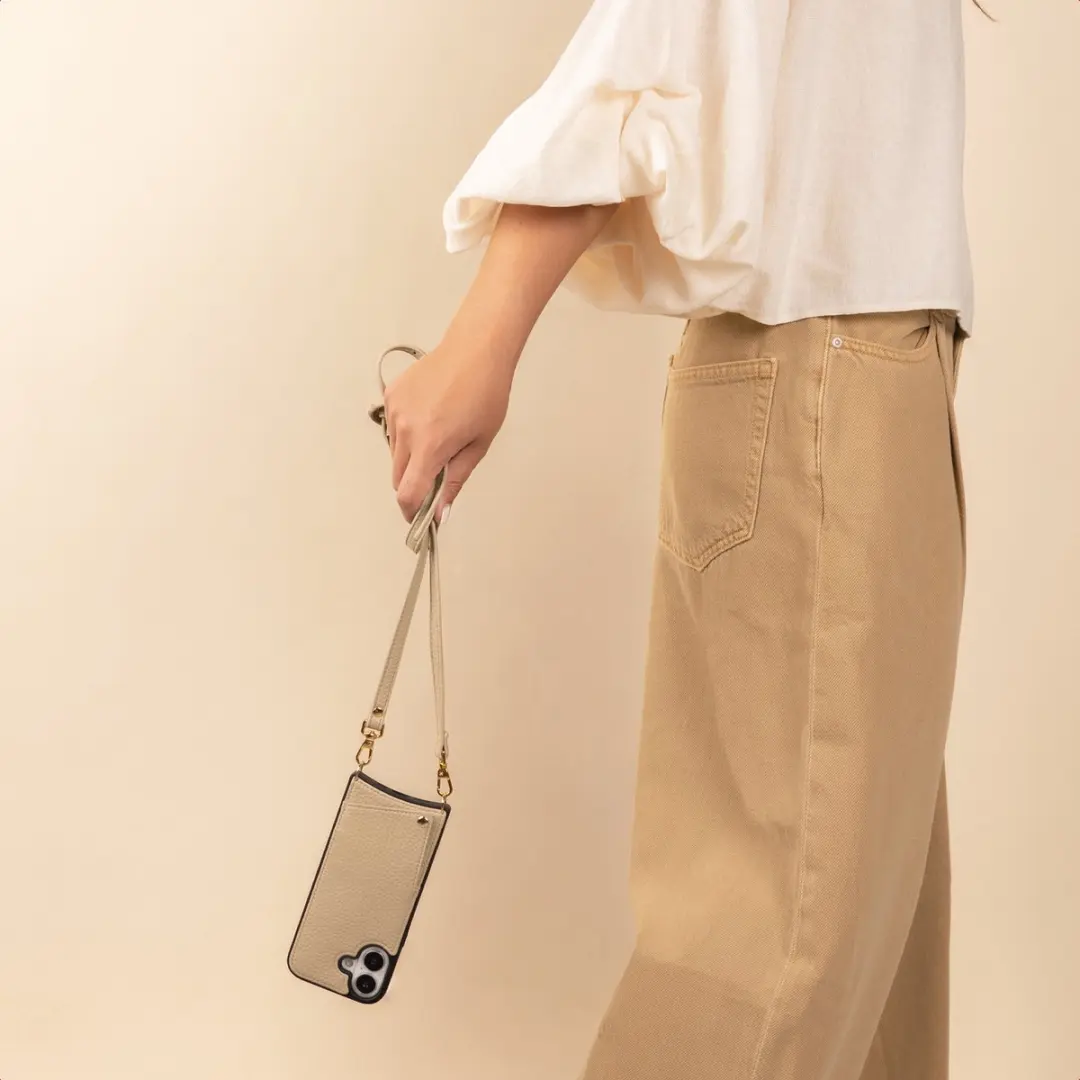 Selencia Universeel PU Crossbody Telefoonkoord SH00097328 - Beige
