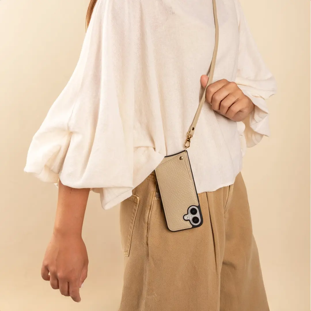 Selencia Universeel PU Crossbody Telefoonkoord SH00097328 - Beige