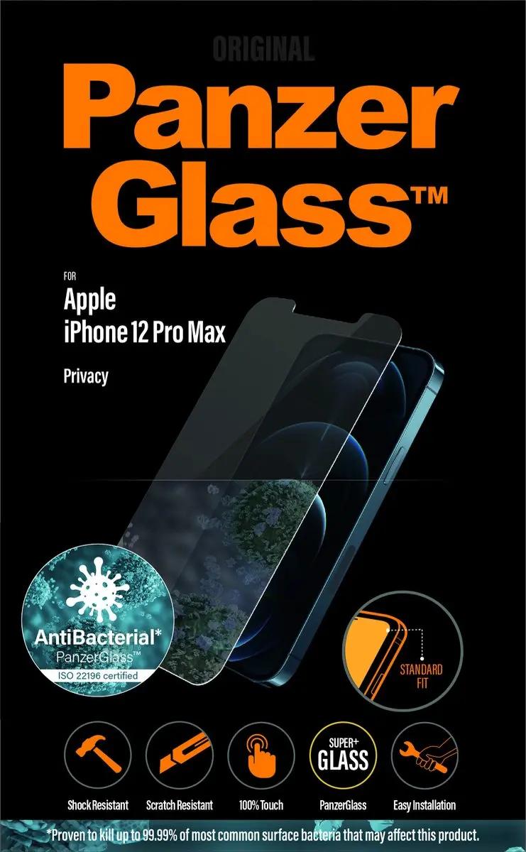 PanzerGlass Gehard Glas Privacy Screenprotector iPhone 12 Pro Max PZ-P2709