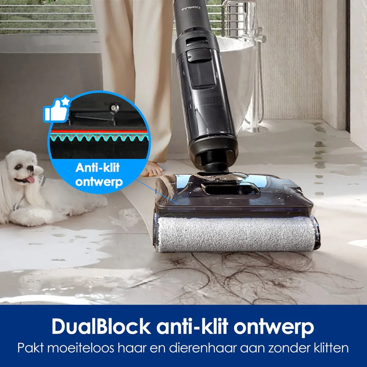 Tineco S7 Stretch Steam Plus Vloerreiniger - Draadloos - 80 Min