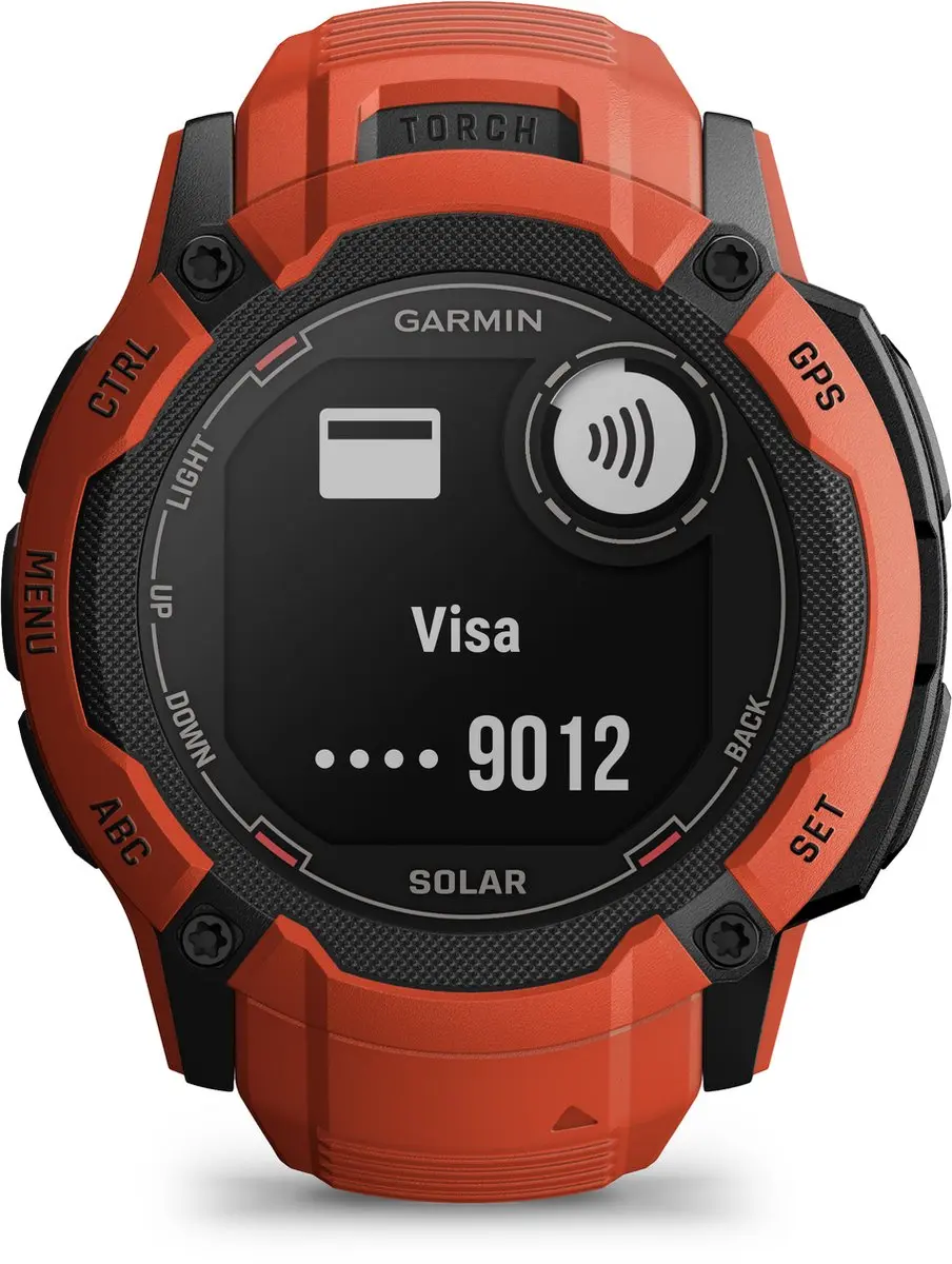Garmin Instinct 2X Solar Smartwatch - Flame Red - afbeelding 6 van 6