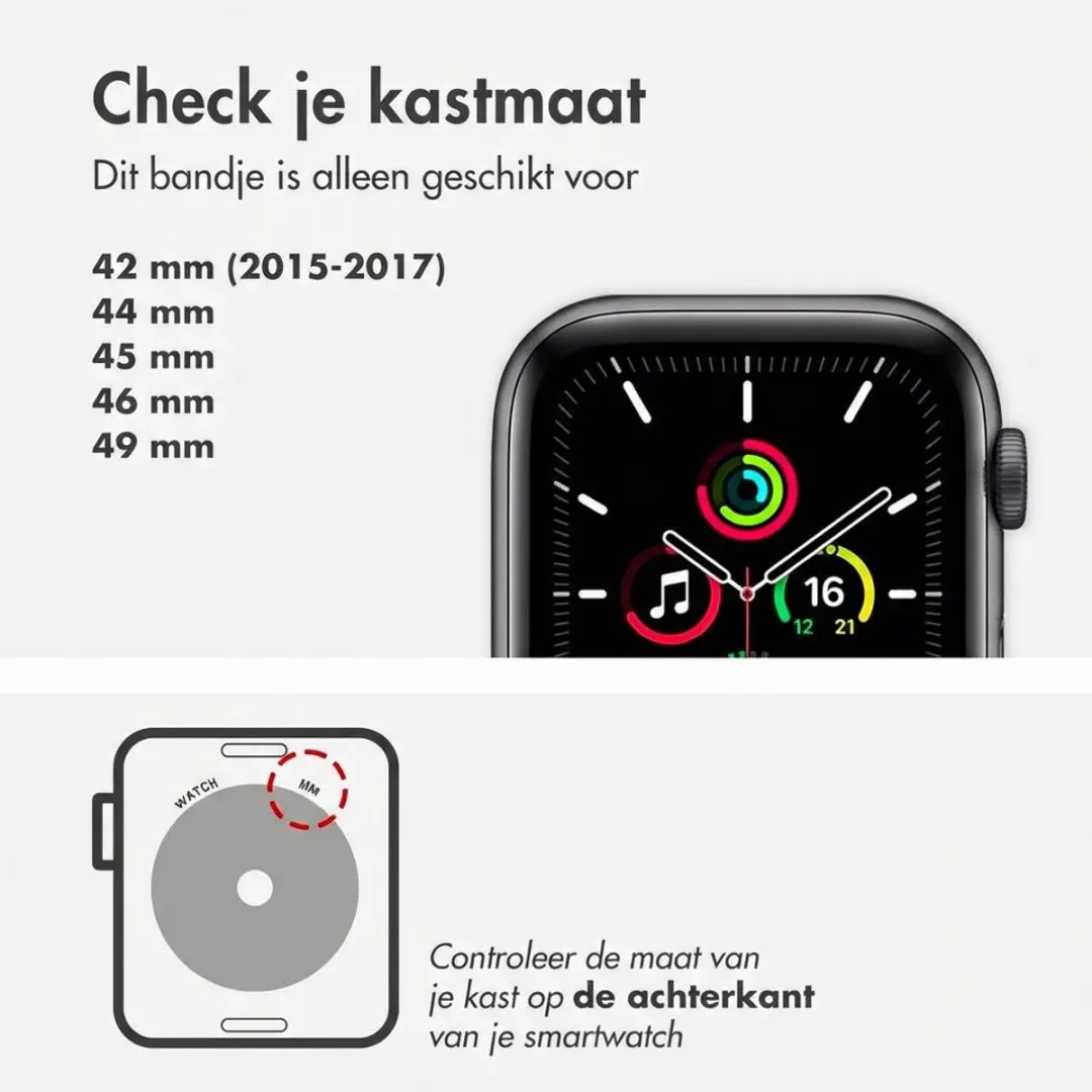 Apple Siliconen Bandje Orange Sorbet - One Size - 44/45/46/49mm