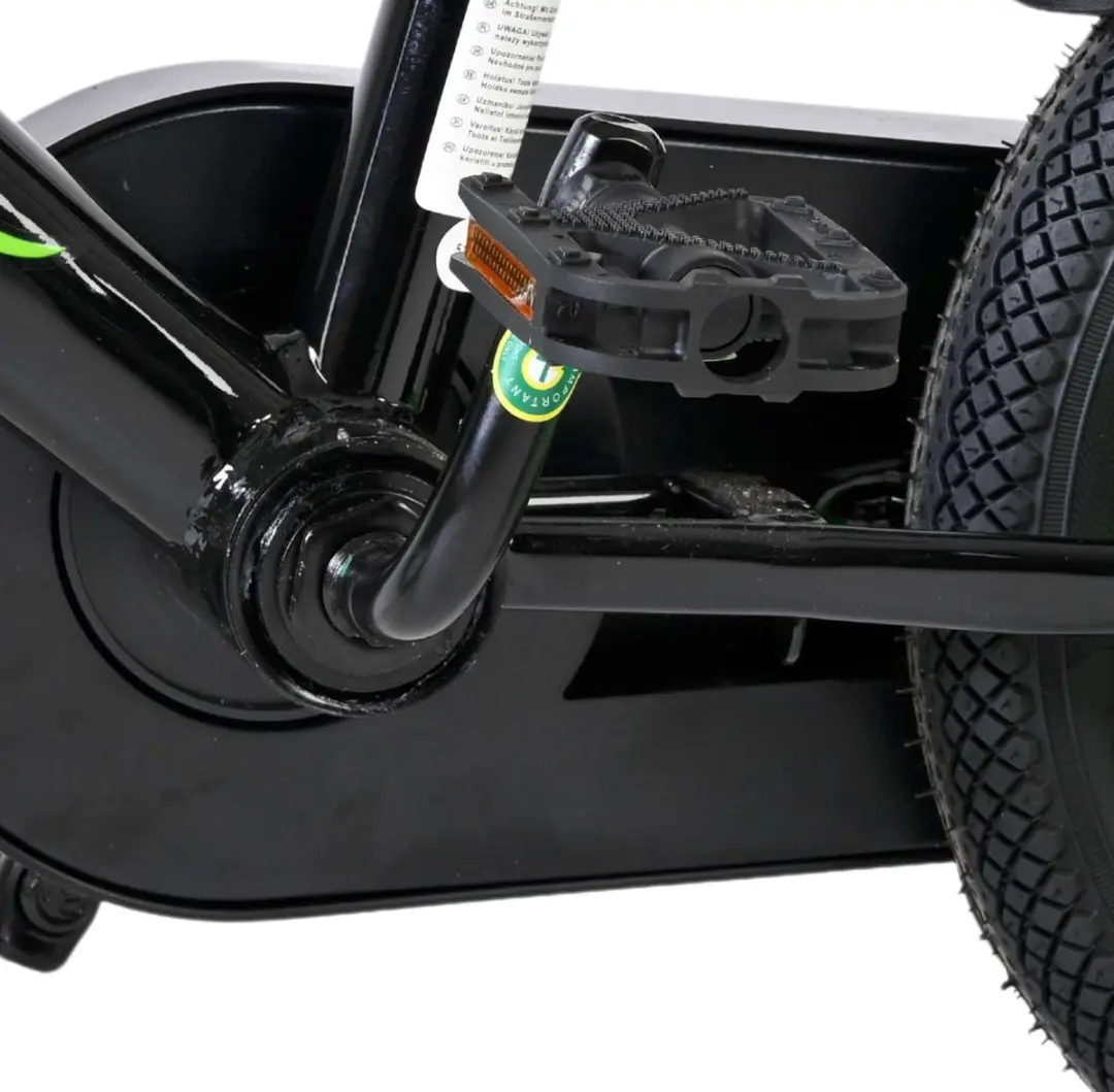 Volare Strike Kinderfiets 12" - Zwart/Groen - 1 Versnelling