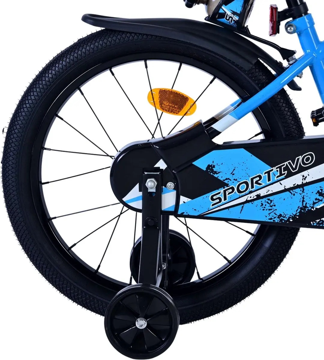 Volare Sportivo Kinderfiets 18 inch - 1 Versnelling - Blauw/Zwart