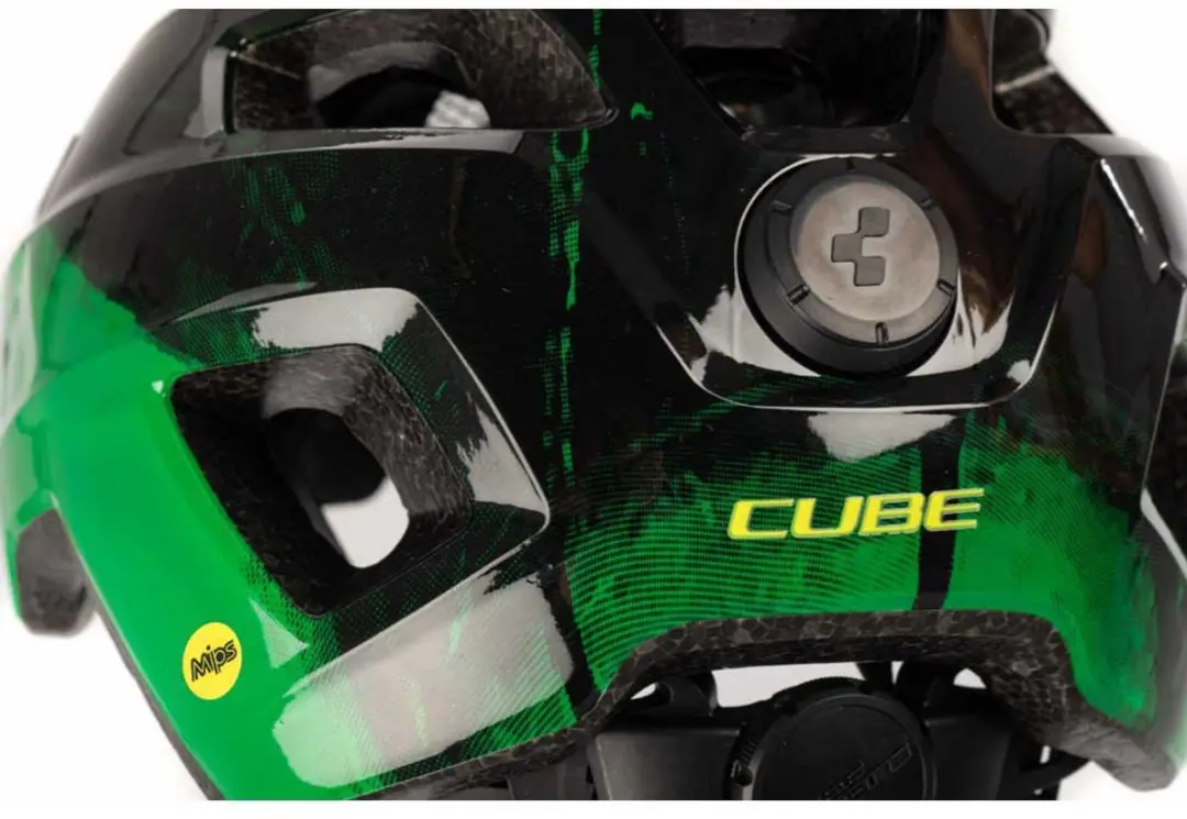 Cube Talok Kinderhelm MIPS - 11 Ventilatiegaten - 46-51cm - Zwart/Groen - afbeelding 4 van 6