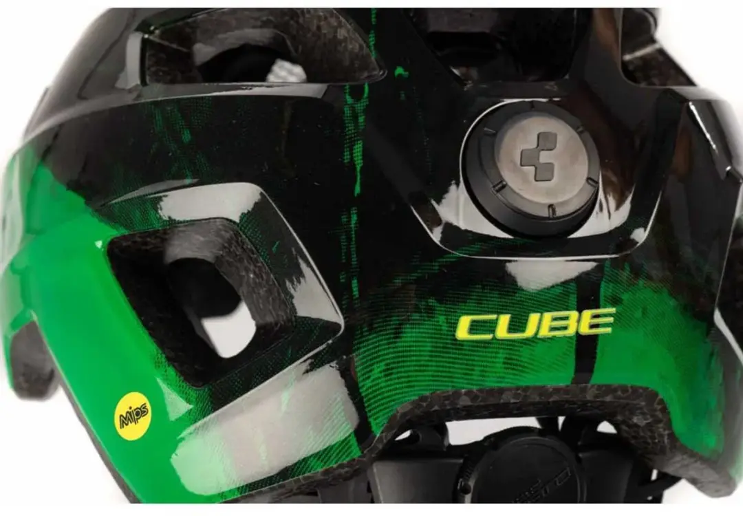 Cube Talok Kinderhelm MIPS - 11 Ventilatiegaten - 46-51cm - Zwart/Groen - afbeelding 6 van 6
