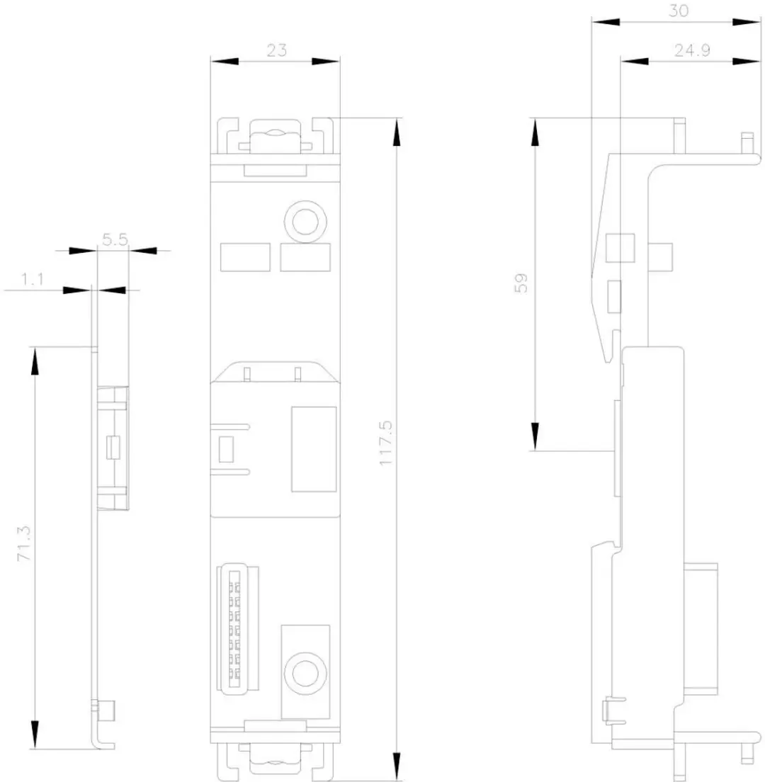 Siemens 3ZY1212-2DA00 Apparaatverbinder - Kleurloos