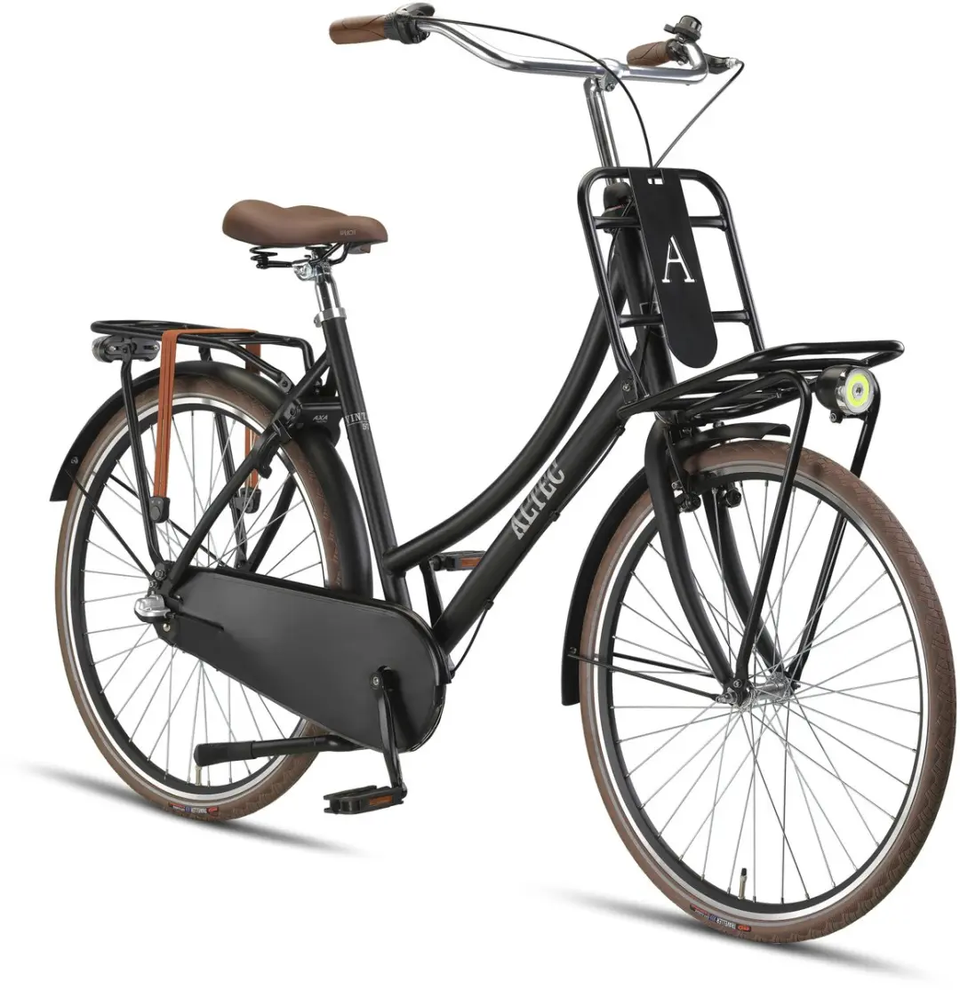 Altec Vintage Dames Transportfiets 28" - 3 Versnellingen - Matzwart