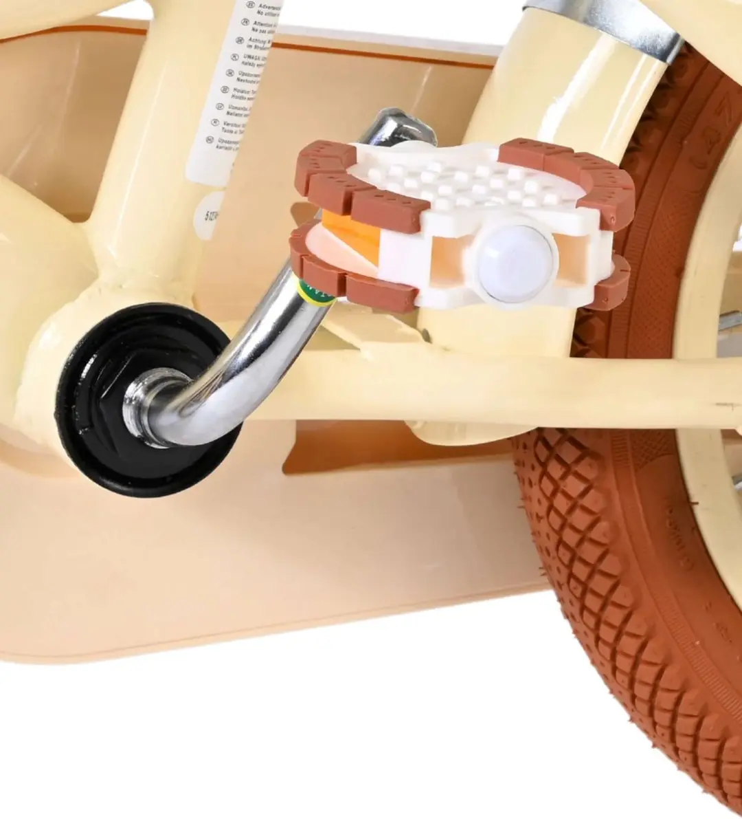 Volare Ashley Kinderfiets 12 inch - 1 Versnelling - Crème