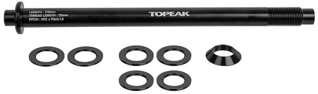Topeak Thru-axle Pitch 1.0mm Bagagedrager