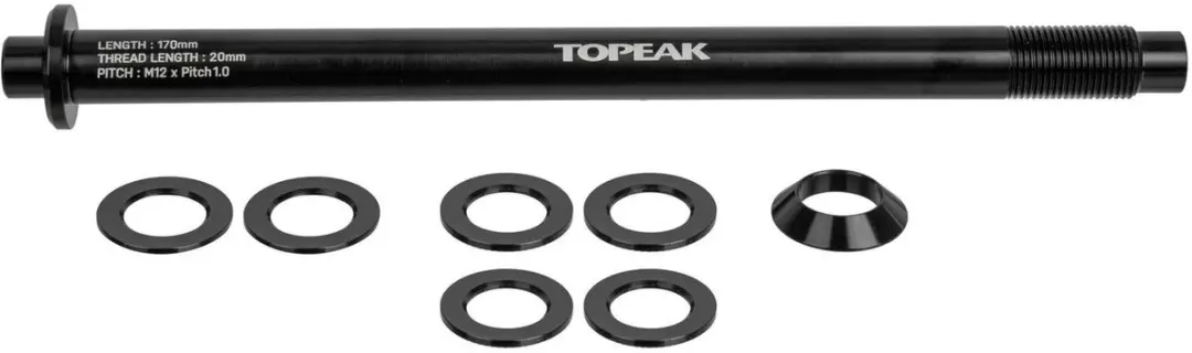 Topeak Thru-axle Pitch 1.0mm Bagagedrager - Zilver - afbeelding 3 van 3