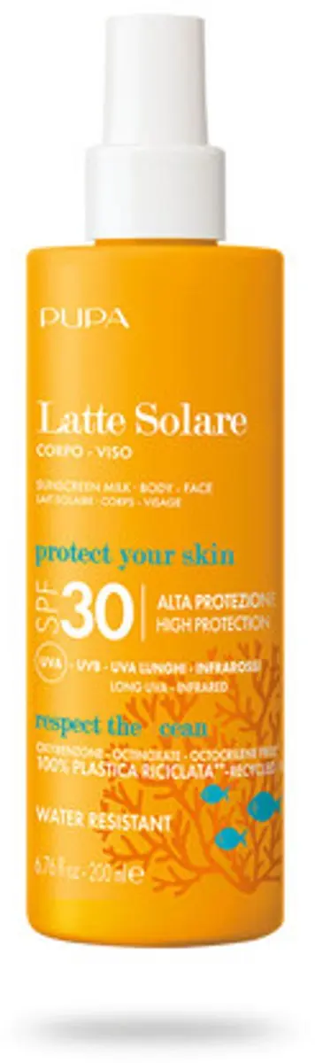 Pupa Milano Invisible Sunscreen Milk Body SPF30 200ml