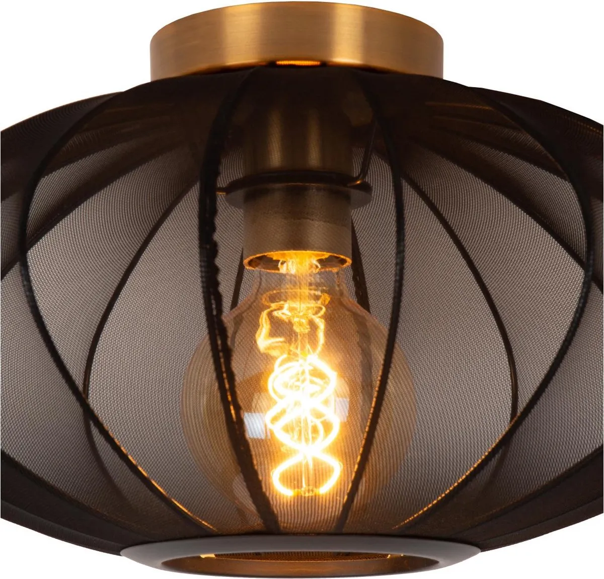 Lucide Corina Plafondlamp Ø40cm - Zwart