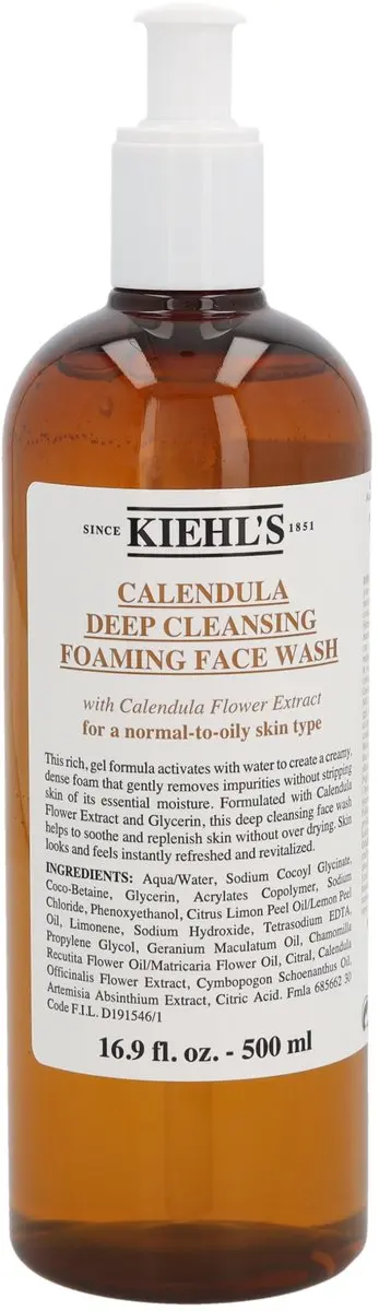 Kiehl's Calendula Deep Cleansing Foaming Face Wash 500ml