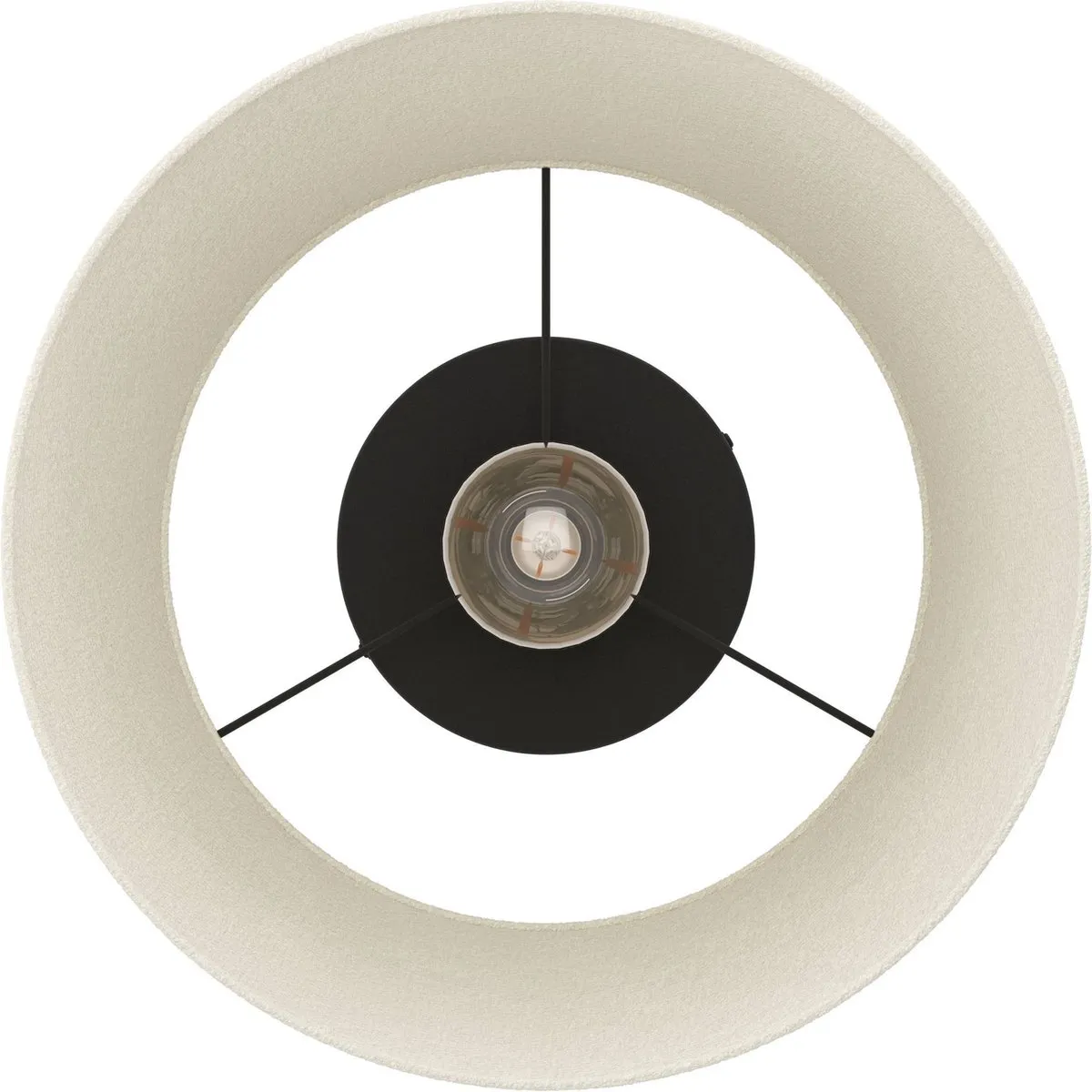 Eglo Febres Plafondlamp E27 Ø35cm - Zwart/Wit