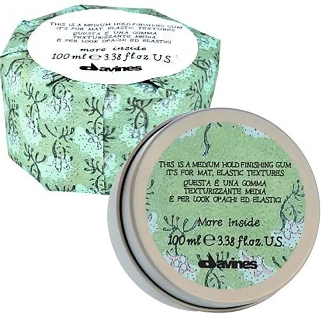 Davines More Inside Medium Hold Finishing Gum - Zwart
