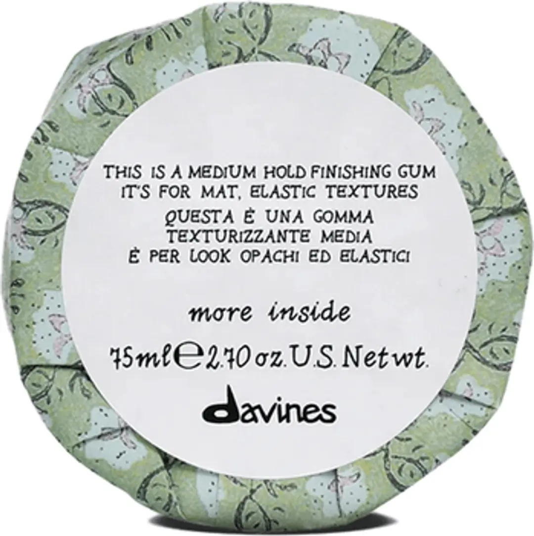 Davines More Inside Medium Hold Finishing Gum - Zwart