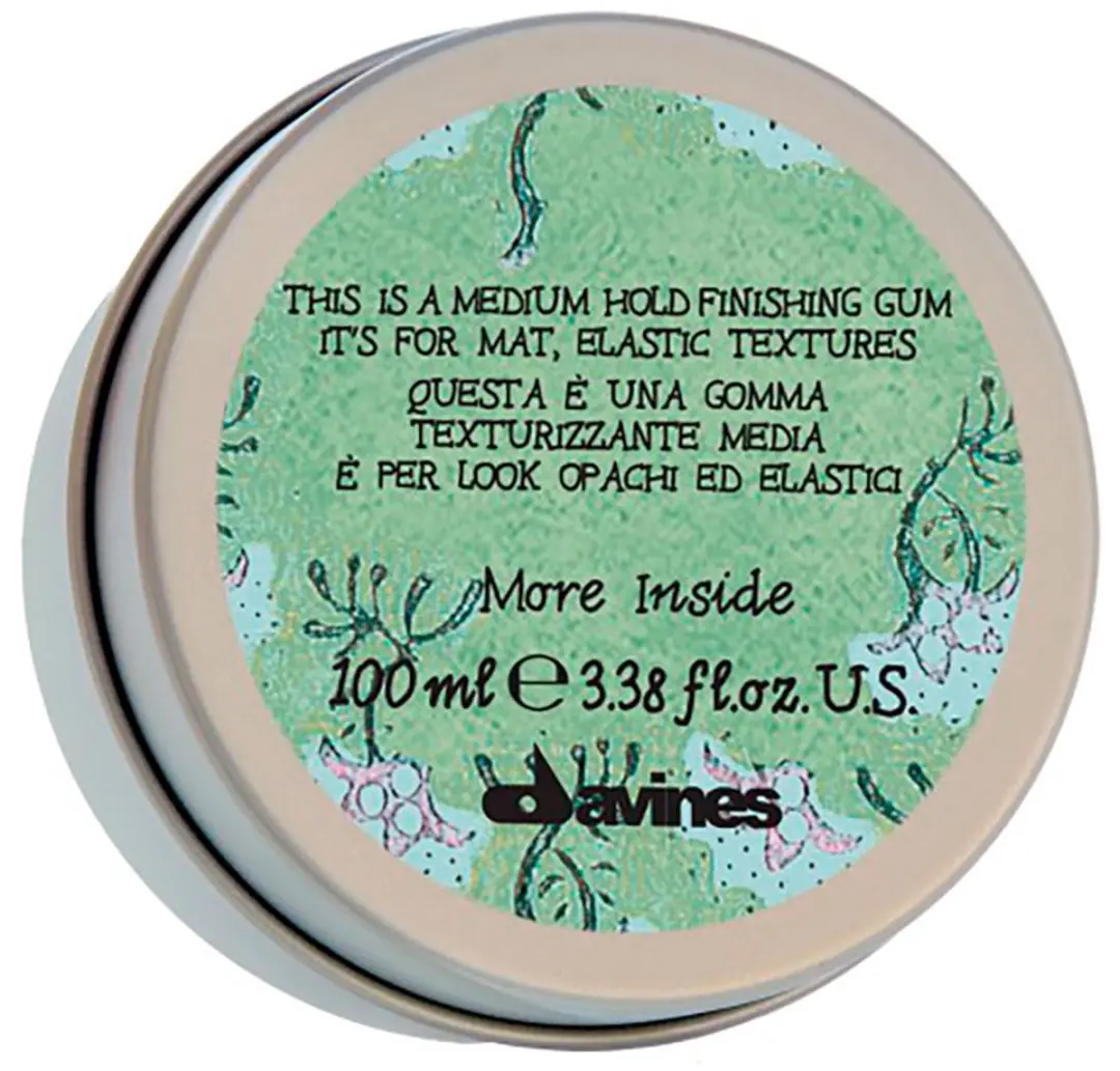 Davines More Inside Medium Hold Finishing Gum - Zwart