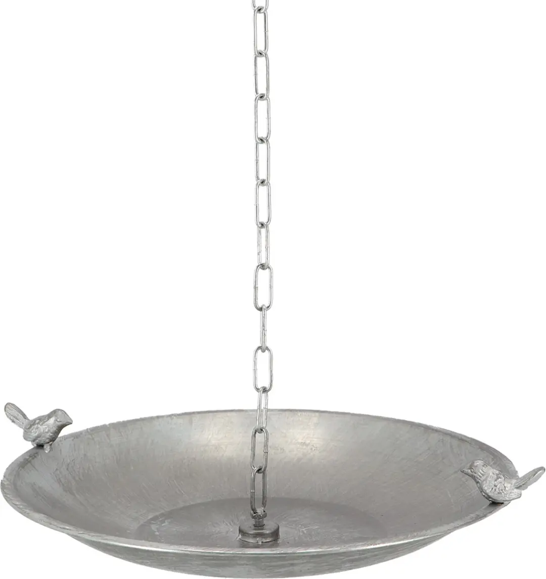Esschert Design Regenketting met Vogelblad - Zilver