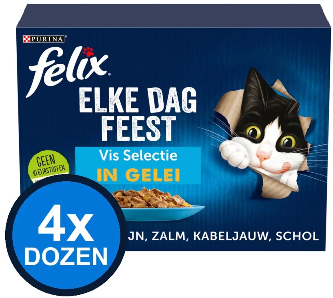 Felix Elke Dag Feest Vis Selectie in Gelei