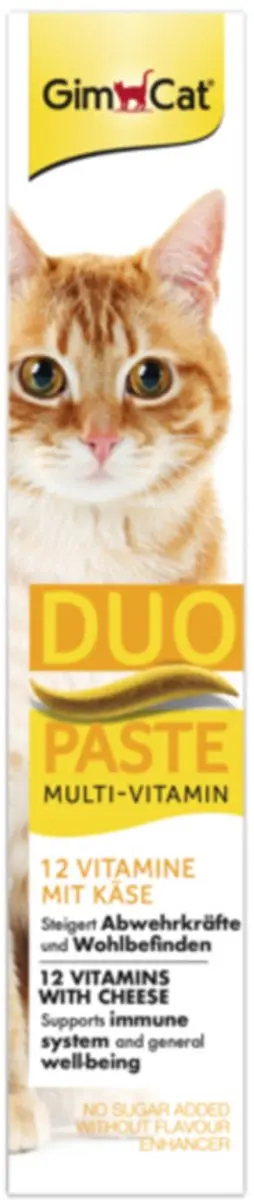 GimCat Multi-Vitamin Duo-Pasta Kaas 50g - 8x8 Stuks