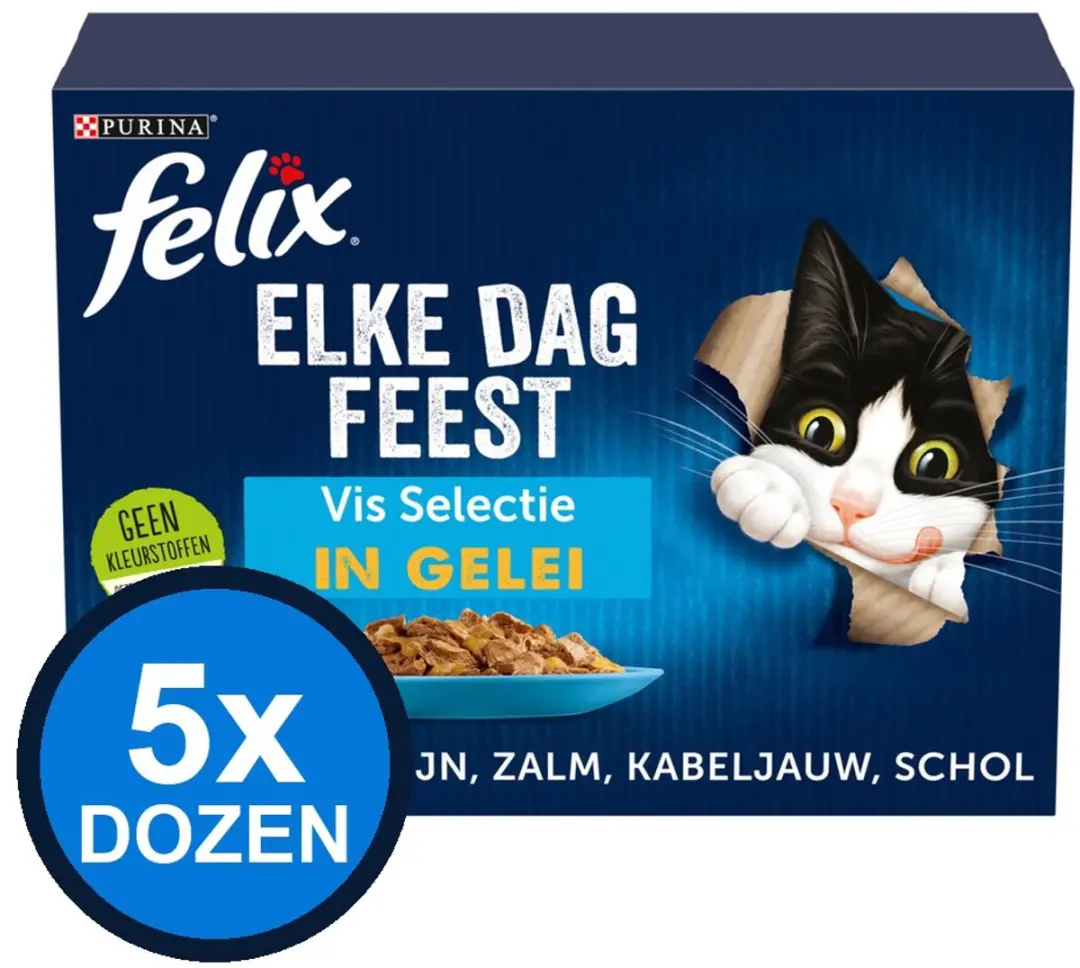 Felix Elke Dag Feest Vis Selectie in Gelei