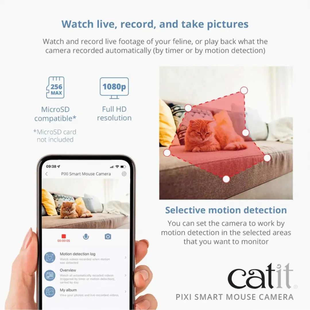Catit Pixi Smart Mouse Camera Wit