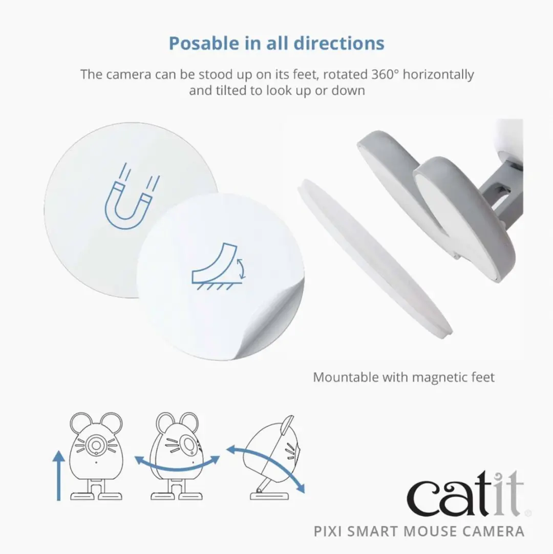 Catit Pixi Smart Mouse Camera Wit - afbeelding 6 van 6