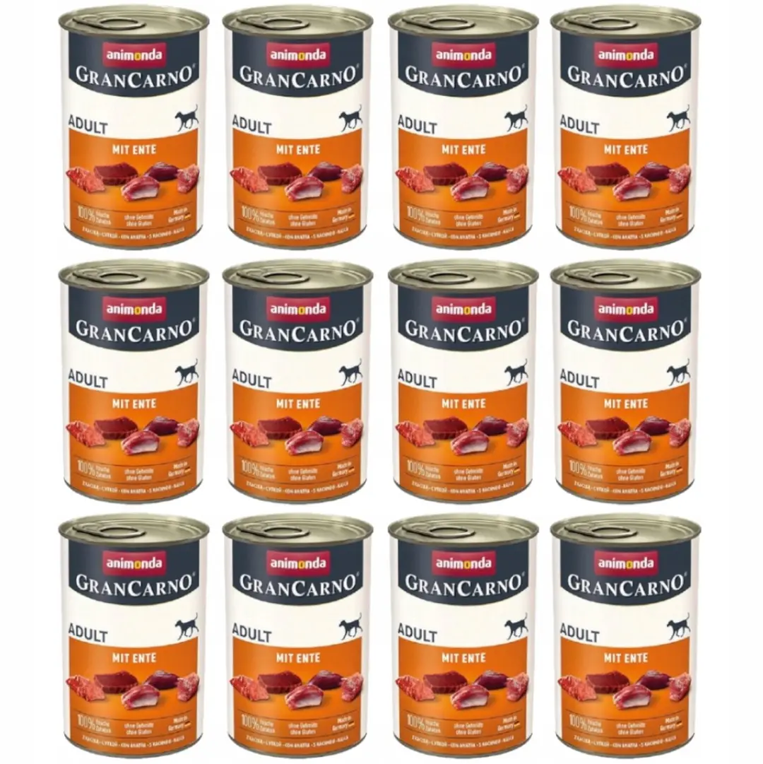 Animonda GranCarno Natvoer Honden Eend 12x800g - afbeelding 2 van 2