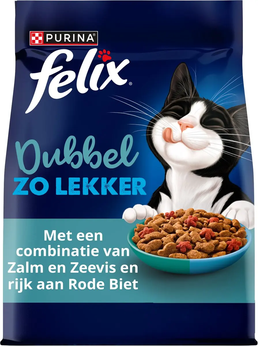 Felix Dubbel Zo Lekker Adult Zalm en Zeevis 800g