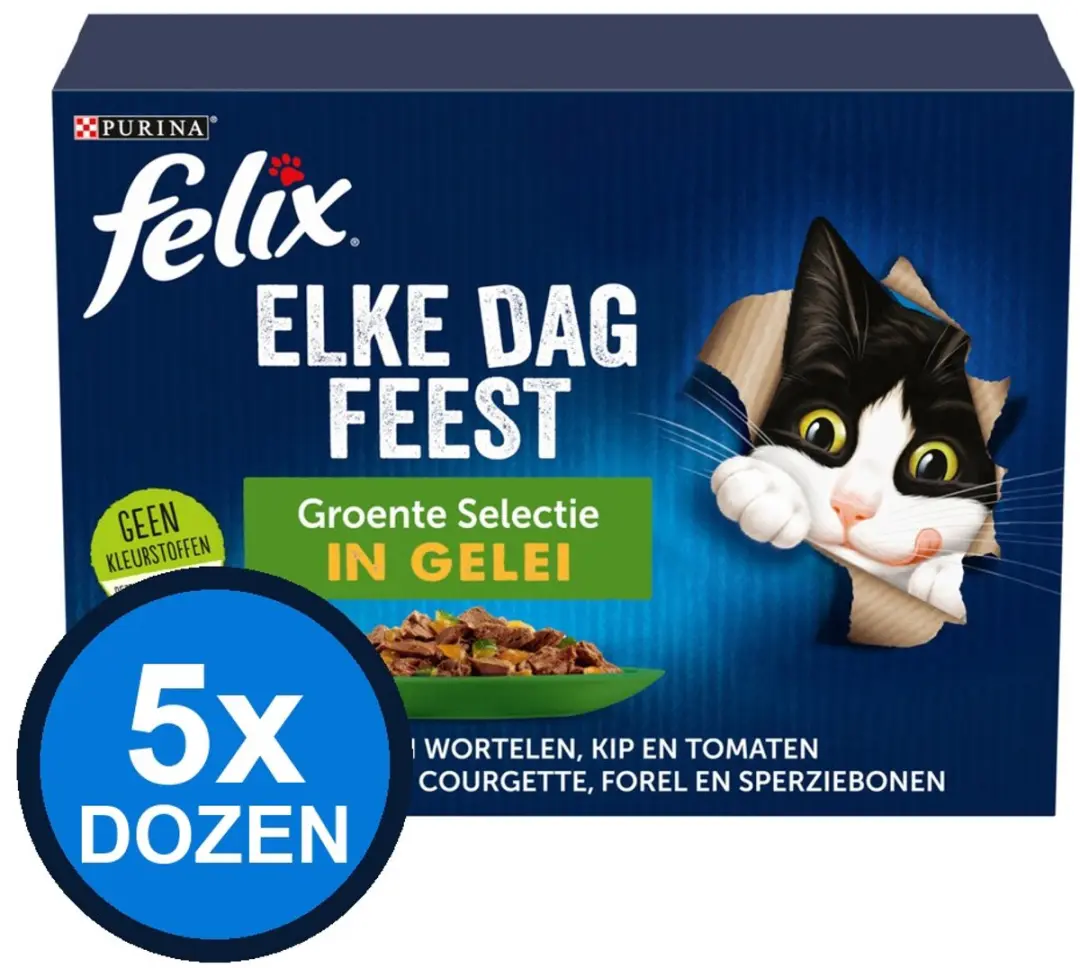 Felix Elke Dag Feest Groente Selectie Natvoer