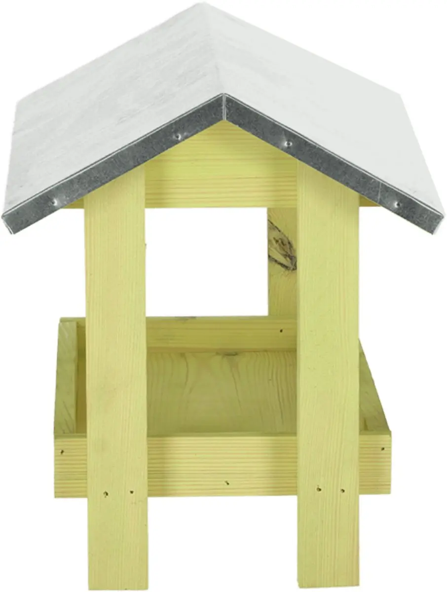 Esschert Design Grondvoedertafel met dak - Houtkleur