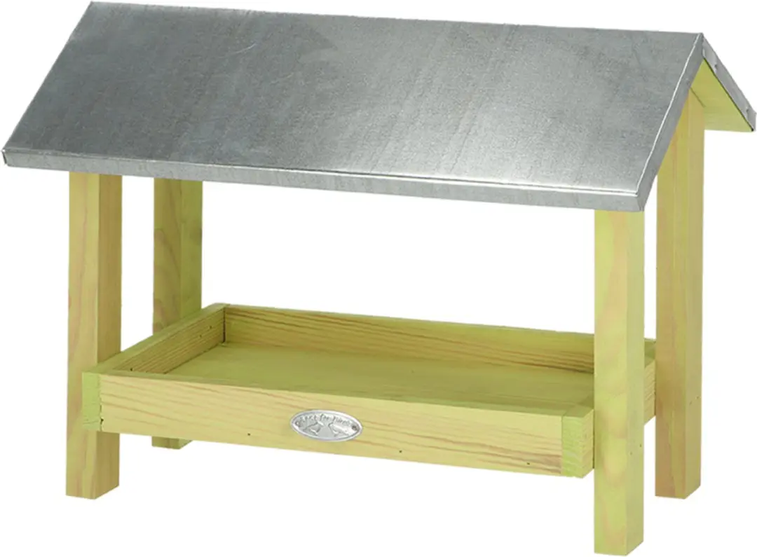 Esschert Design Grondvoedertafel met dak - Houtkleur - afbeelding 6 van 6
