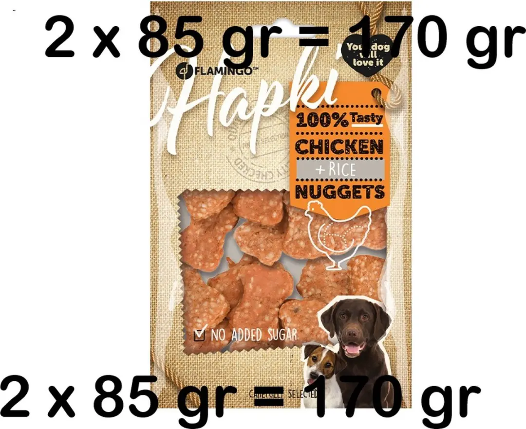 Flamingo Hapki Kip & Rijst Nuggets 170g
