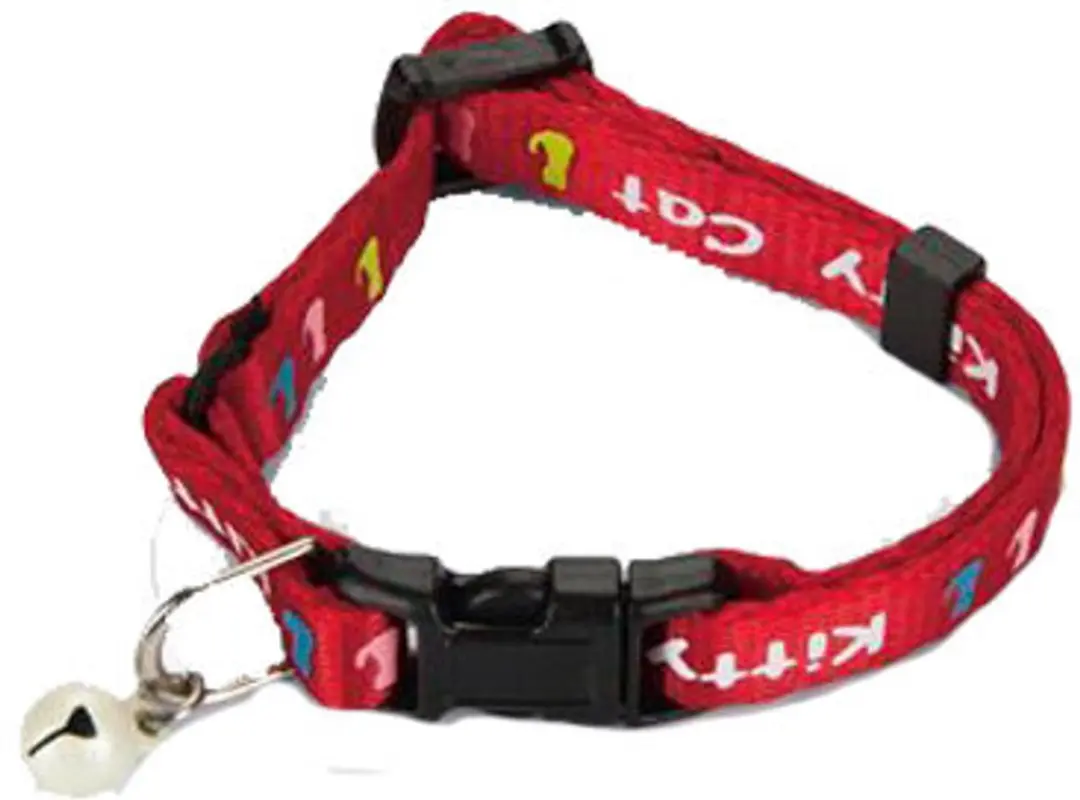 Beeztees Kitty Cat Kittenhalsband Rood 16-23cm