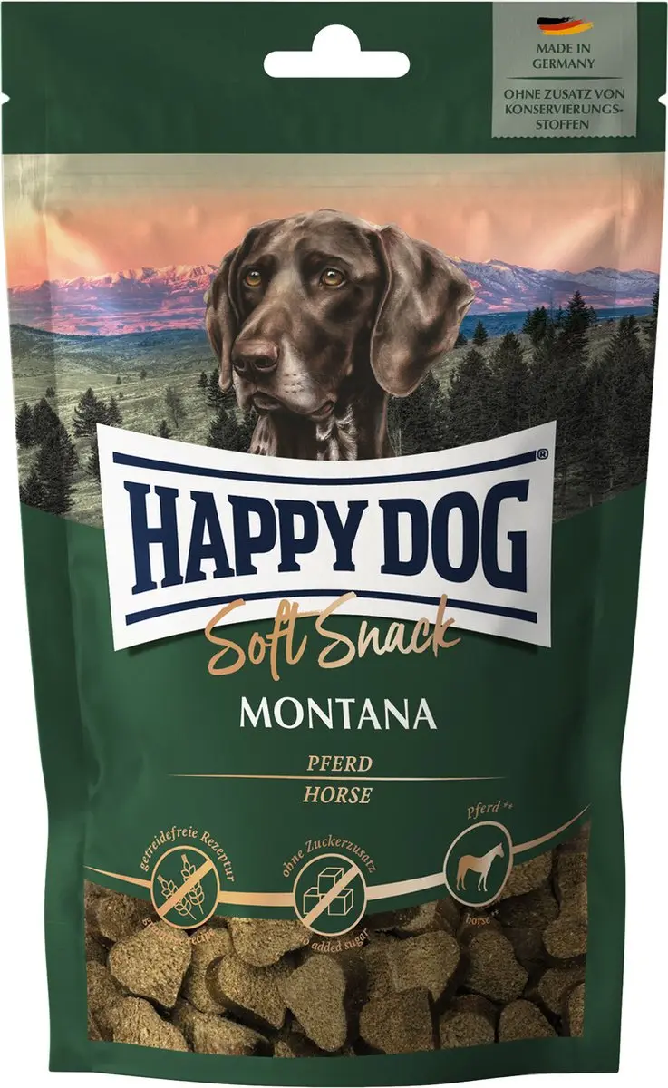 Happy Dog Snack Montana Paard 100g - 10 Stuks