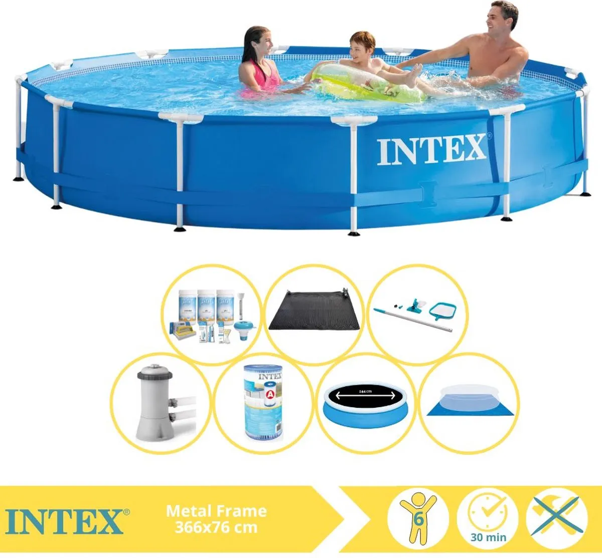 Intex Metal Frame Zwembad 366x76cm