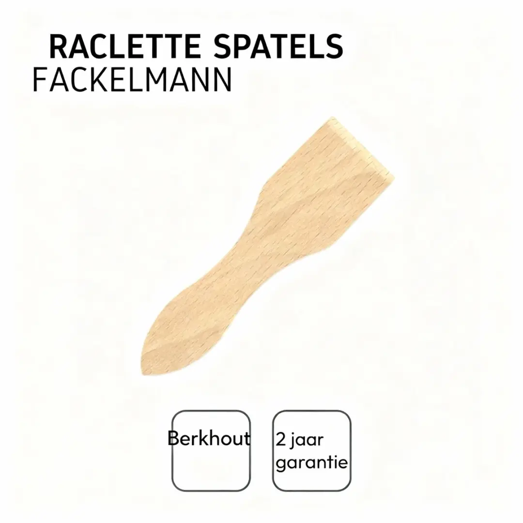 Fackelmann Houten Raclette Spatels 13cm - 6 Stuks - afbeelding 4 van 6