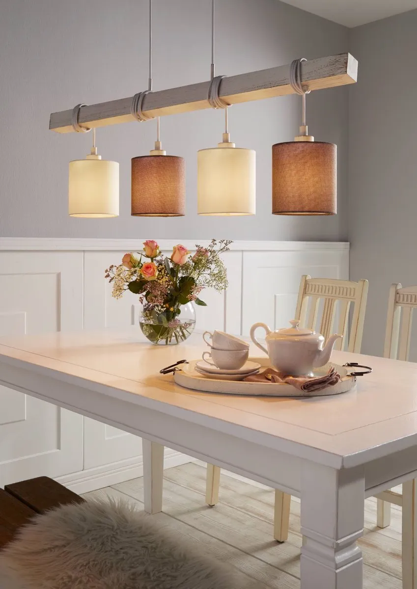 Eglo Townshend 2 Hanglamp E27 - 100cm Wit
