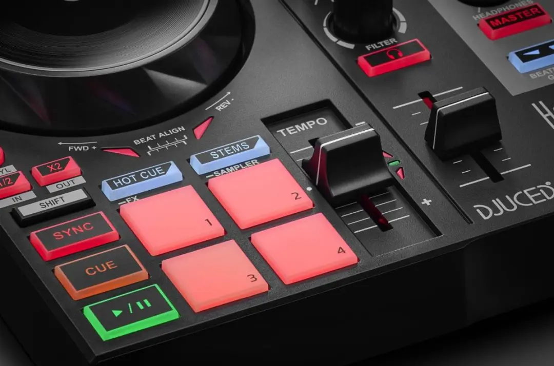 Hercules DJControl Inpulse 200 MK2 DJ Controller - 2 Kanalen - 16 Pads - Zwart