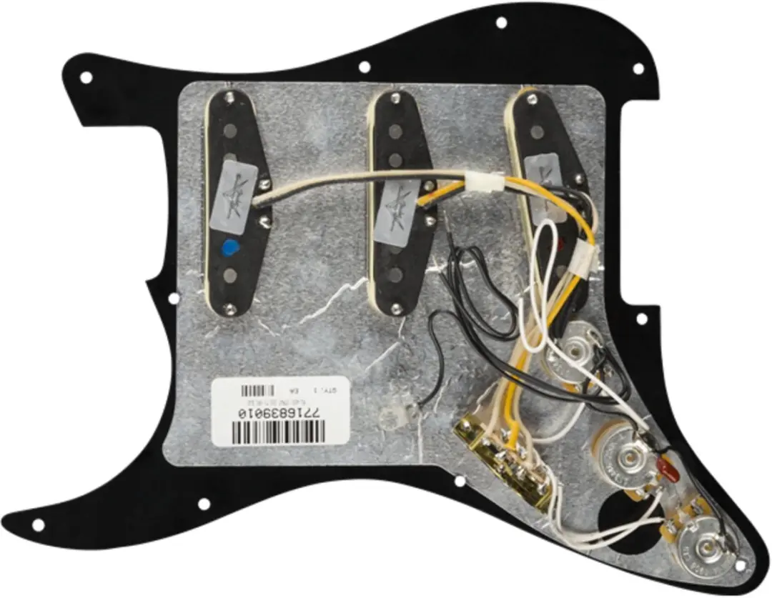 Fender Texas Special SSS Pre-Wired Strat Pickguard - Zwart