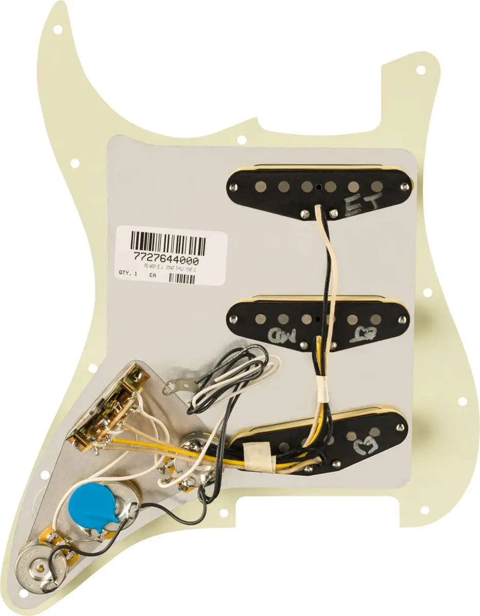 Fender Eric Johnson Pre-Wired Strat Pickguard SSS Mint