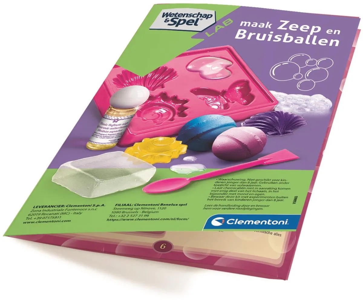 Clementoni Wetenschap & Spel Zelf Zeep Maken STEM Speelgoed 66771