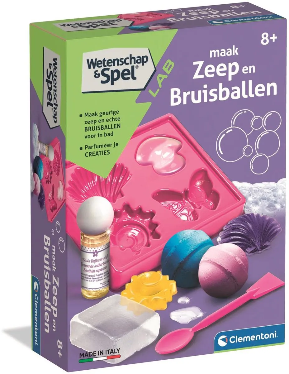 Clementoni Wetenschap & Spel Zelf Zeep Maken STEM Speelgoed 66771
