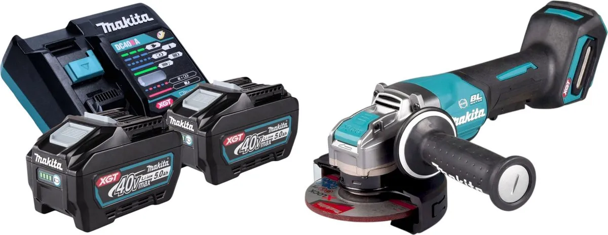 Makita GA047GT201 Accu Haakse Slijper 125mm X-LOCK Brushless
